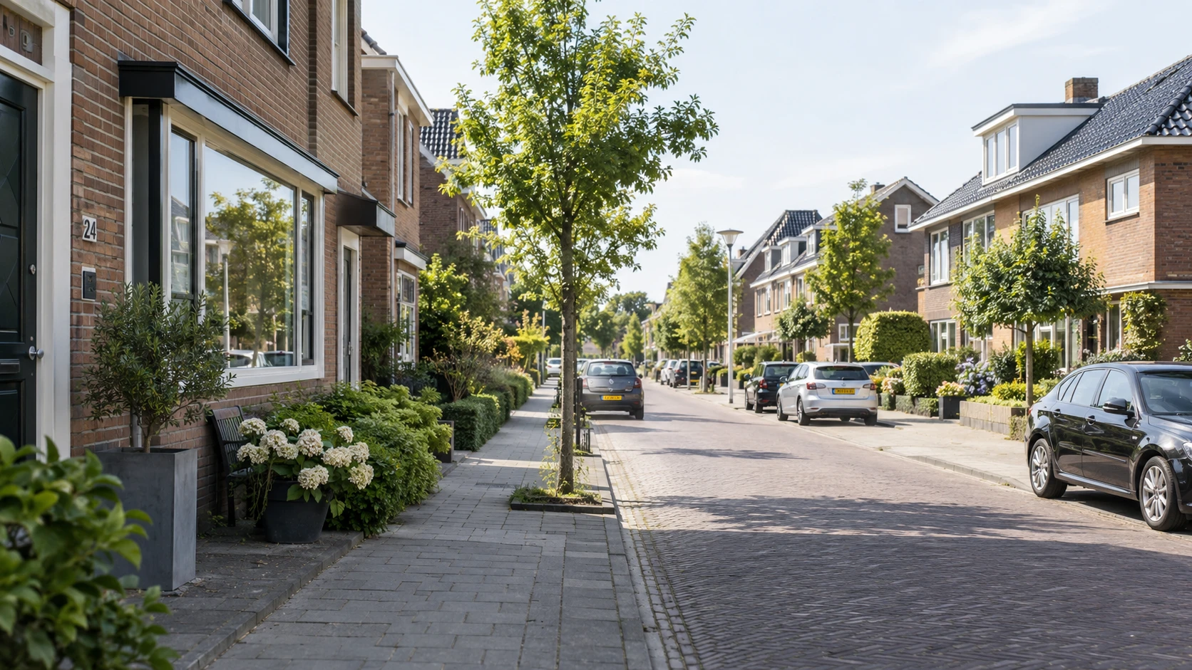 Residential area in Huyslabels' service area