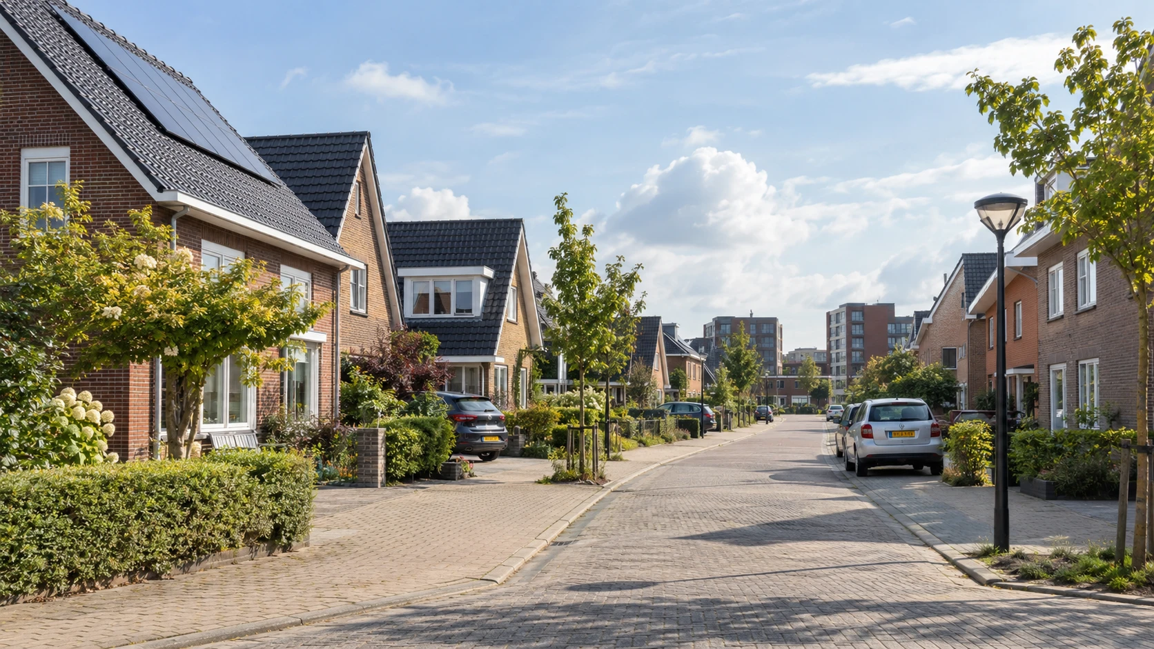 Residential neighborhood in Huyslabels' service area